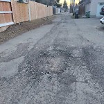Potholes at 9527 70 Avenue NW