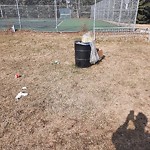 Overflowing Garbage Cans at 10240 85 St Nw, Edmonton, Ab T6 A 3 R3, Canada