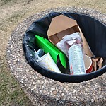 Overflowing Garbage Cans at 4210 139 Ave Nw, Edmonton T5 Y 2 W6