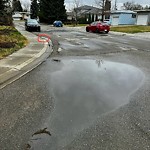 Pooling water due to Depression on Road at 15212 79 A Avenue NW