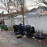 Overflowing Garbage Cans at 12210 109 A Avenue NW