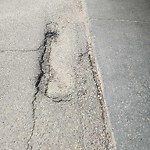 Potholes at 10123 112 Street NW
