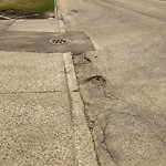 Potholes at 5710 86 Street NW
