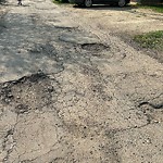 Potholes at 9517 76 Avenue NW