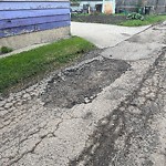 Potholes at 6819 111 Street NW