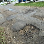 Potholes at 10026 163 Street NW