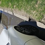 Pooling water due to Depression on Road at 10336 111 St Nw, Edmonton T5 K 1 L2