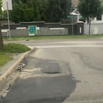 Potholes at 3760 30 Street NW