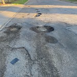 Potholes at 10235 180 Street NW