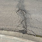 Potholes at 15132 18 Street NW