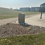 Overflowing Garbage Cans at 1385 Cunningham Drive SW