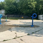 Pooling Water in Play Space at 11225 62 Street NW