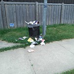 Overflowing Garbage Cans at 176 Willow Way NW