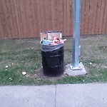 Overflowing Garbage Cans at 123 Wolf Willow Crescent NW