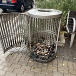 Overflowing Garbage Cans at 9700 Jasper Avenue NW