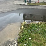 Pooling water due to Depression on Road at 10207 107 Avenue NW