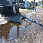 Pooling water due to Depression on Road at 12008 62 Street NW