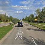 Traffic Sign at 18487–18701 Callingwood Rd Nw, Edmonton T6 M 2 B8