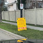 Traffic Sign at 1607 Lacombe Court NW