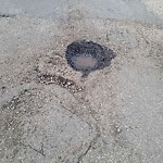 Potholes at 8405 83 Street NW