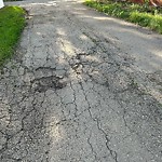 Potholes at 16828 97 Avenue NW