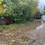 Pooling water due to Depression on Road at 10754 69 Street NW