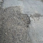 Potholes at 12948 119 Street NW