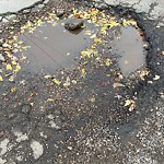 Potholes at 10508 75 Street NW