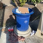 Overflowing Garbage Cans at 6101 101 Avenue NW