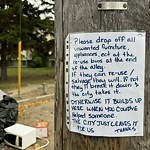 Overflowing Garbage Cans at 8070 Argyll Rd NW