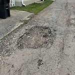 Potholes at 7404 87 Avenue NW