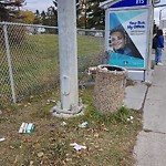 Overflowing Garbage Cans at 12141 101 Street NW