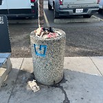 Overflowing Garbage Cans at 10030 103 Avenue NW