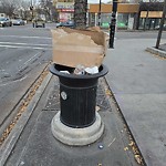 Overflowing Garbage Cans at 11745 95 Street NW