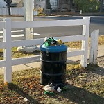 Overflowing Garbage Cans at 1885 Towne Centre Boulevard NW