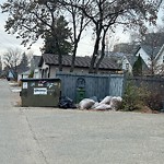 Overflowing Garbage Cans at 8016 109 Street NW