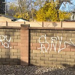 Graffiti Public Property at 11411 79 Avenue NW