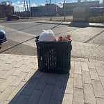 Overflowing Garbage Cans at 9516 102 Avenue NW