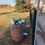 Overflowing Garbage Cans at 4350 23 Street NW