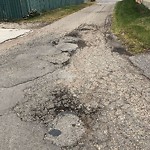 Potholes at 9326 169 Street NW