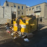 Overflowing Garbage Cans at 10118 107 Avenue NW