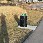 Overflowing Garbage Cans at 1707 182 Street SW