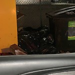 Overflowing Garbage Cans at 10249 104 Street NW