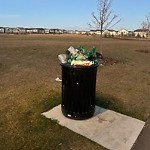 Overflowing Garbage Cans at 1707 182 Street SW