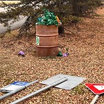 Overflowing Garbage Cans at 700 Saddleback Road NW