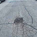 Potholes at 2520 52 Street NW