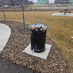 Overflowing Garbage Cans at 1505 Plum Circle SW