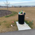 Overflowing Garbage Cans at 1707 182 Street SW