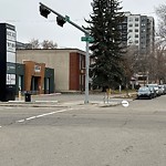 Traffic Sign at 10708 123 Street NW