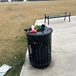 Overflowing Garbage Cans at 1140 Keswick Drive SW